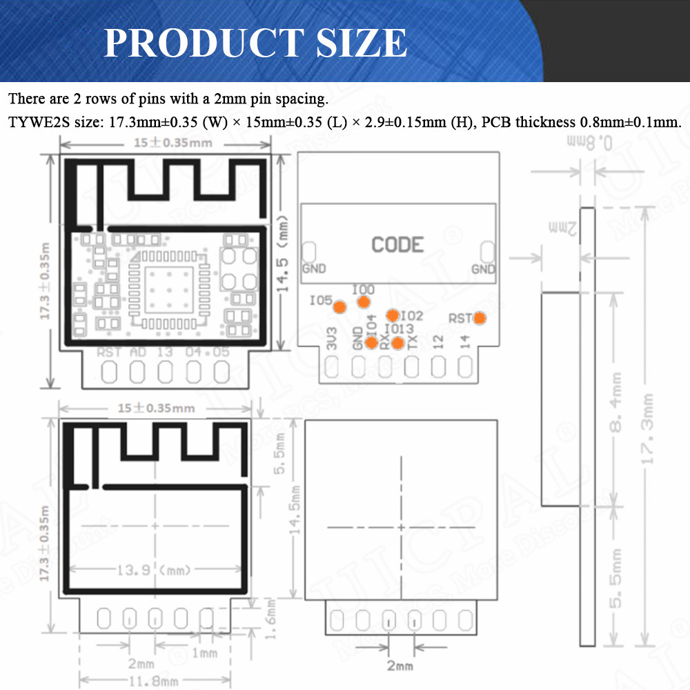 ESP-02S Serial Wireless 2.4G W - огляд і ціна Smart Home Module Iot